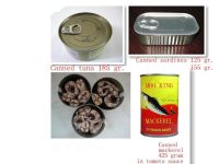 Canned tuna, canned sardines, canned mackerel of Chinese origin