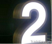 Acrylic front lit LED channel letter
