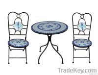 Mosaic table and chair