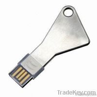 Triangle colorful aluminum USB key-shaped flash drive,