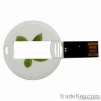 8GB USB 3.0 Recycle Plastic Name Round Card USB Flash Memory Drive