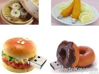 Hamburger USB PVC Food USB flash drive Rubber Food USB pen drive Food