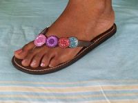 The Nyika Flat leather sandals