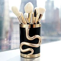 Luxury 10-Piece Serpentine Handle Makeup Brush Set | OEM/ODM Available | Synthetic Professional Cosmetics Tools for Wholesale