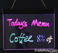 Transparent Handwriting Ad Desktop Led Menu Board