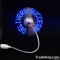 USB programmable message fan