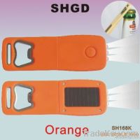 Bottle opener solar flashlights