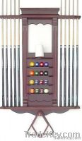 10 cue and ball rack