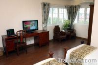 Cheap hotel room in Hanoi city, Vietnam