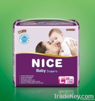 2013 newly disposable breathalbe adult diaper with elastic waistband