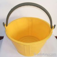 heavy duty construction yellow cement bucket / tub