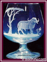 Engraved Cognac Glass