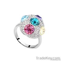 Colorful mushroom shaped ring