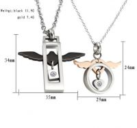 fashion couple necklace jewelry