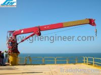 25T14M Hydraulic Telescopic Boom Marine Crane