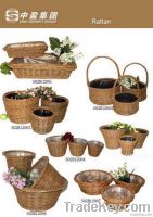 Wicker Basket, Planter