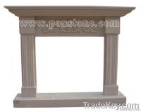 Yellow sandstone Fireplace