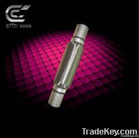 Exhaust flexible pipe with nipple