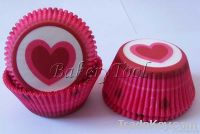 sweet heart cupcake liners paper muffin cases for Valentine's Day