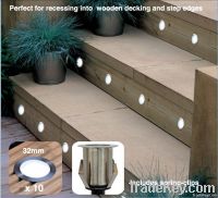 Kit of 10 32mm white LED with approval transformer