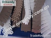 Plastic module chain plate