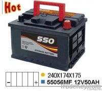 55056MF 12v 50ah maintenance free auto battery