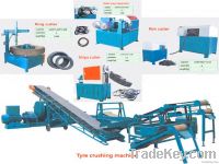 Waste tire recycling plant