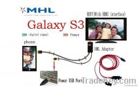 New mhl cable 1080p for galaxy s3 Micro USB to HDMI Male HDTV MHL Adap