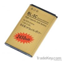 2450mAh BL-5C phone battery for Nokia phone 1100/1108/1110/1112/1116