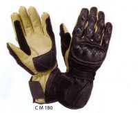 Woman Leather Racing Gloves 