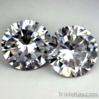 AAAAA White Round cubic zirconia gemstones beads