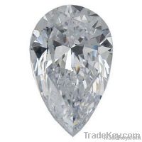 AAAAA white Pear shape cubic zirconia gemstones beads