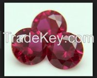 AAAAA 5# Ruby gems Round shape beads