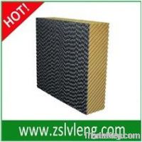 Black coating evaporative cooling pad