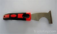 6 in 1 putty knife, rubbe handle, scraper