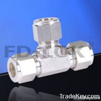 compression tube fitting, union tee