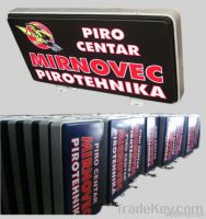 Advertising vacuum forming backlit signage