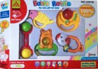 plastic toys, baby rattles