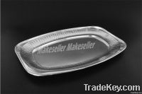 Aluminum Foil Oval Platter (Embossed)