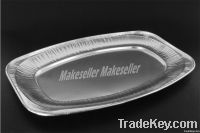 Aluminum Foil Oval Platter (Embossed-II)