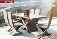 TF-9112 outdoor wicker rattan bistro set/ leisure patio tea coffee tab