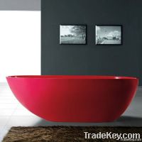 Luxury Solid Surface Contemporary Modern Bathtub, Free-Standing