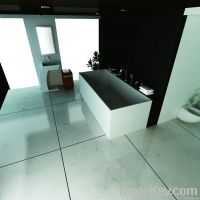 Luxury Solider Surface Bathtub Contemporary Modern Bathtub, Free-stand