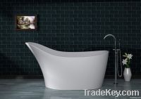 Luxury Solider Surface Bathtub Contemporary Modern Bathtub, Free-stand