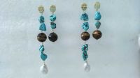 Tiger Eye Earrings turquoise Earrings