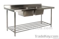 Manufacturer of restaurant kitchen stainless steel sink bench