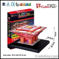 led Lignting 3d puzzle China Pavilion