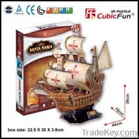 3D Puzzle Santa Maria ship model childrens games