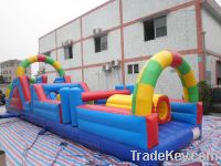 2013 popular cheap inflatable obstacle game park