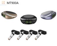 Car Wireless TPMS Rechargeable Solar panel Auto Tire Pressure Monitoring System+4 Internal TPMS Sensors MT900A